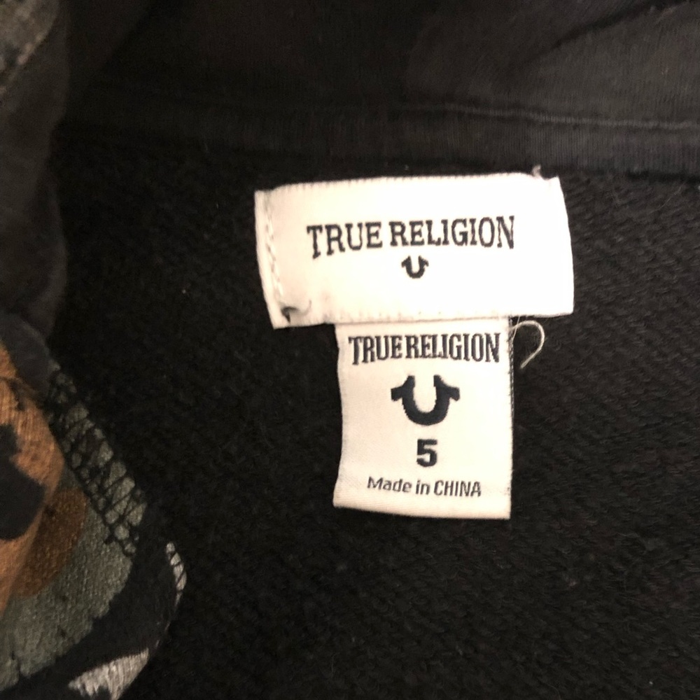 Boys Silver and Bronze Camo zipper Sweatshirt True Religion 5